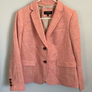 Talbots Pink wool blend blazer women’s size 12p great condition